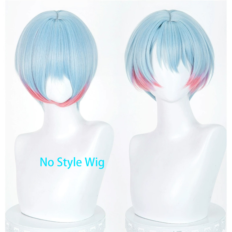 Anime Cosplay Blue Hair - [Stilisierte Perücke] Minetsuki Ritsu Cosplay-Perücke Anime