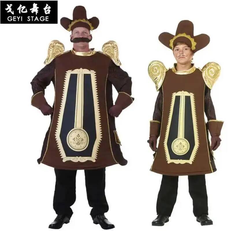 Anime Cosplay Jumpsuit - Alarm-Cosplay-Bühnenkostüm, Uhr, Die Schöne und das