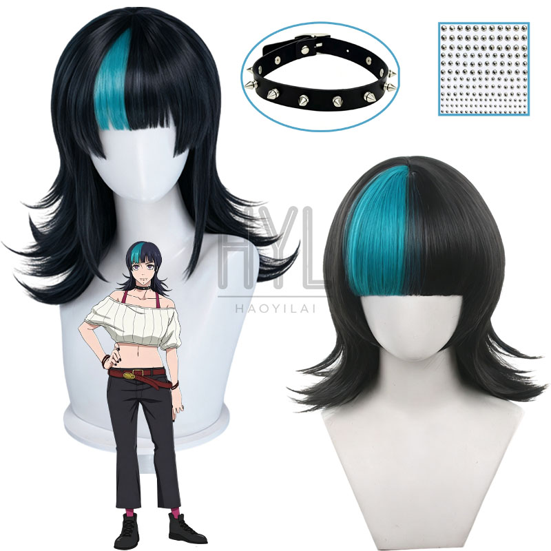 Anime Kirara Hoshi Cosplay Per – Anime Cosplay Blue Hair Bewertung und Preis
