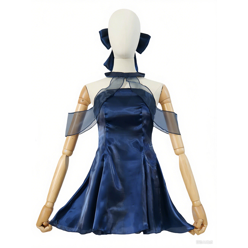 Blue Archive Chunxiang dunkelb – Anime Cosplay Blue Hair Bewertung und Preis